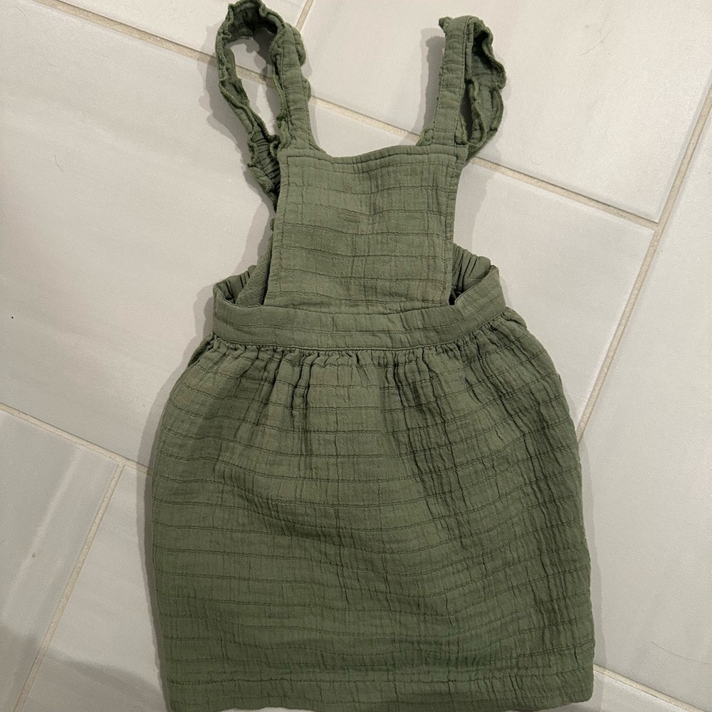 Cat & Jack Olive Green Jumper/Dress - Sz 3T